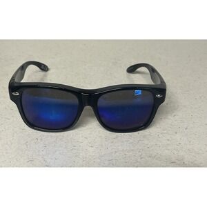 Foster Grant Solar Shield Sunglasses SR1122 FO 037 BLK‎ BLU POLARIZED r20